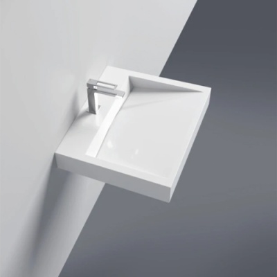 HEWI composite washbasin white square
